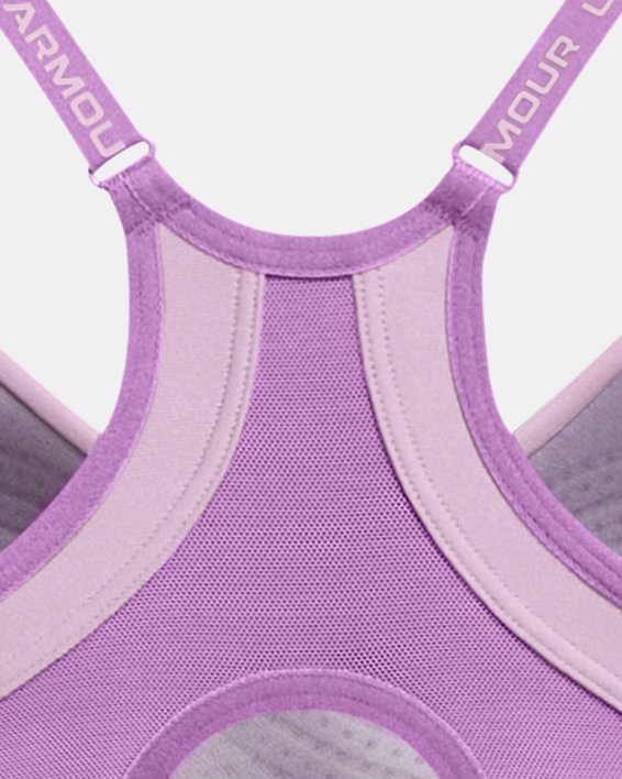 UA Infinity 2.0 Low Sport-BH für Damen, Purple, pdpMainDesktop image number 5