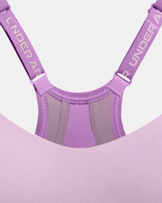 Bra deportivo de sujeción baja UA Infinity 2.0 para mujer, Purple, pdpMainDesktop image number 4