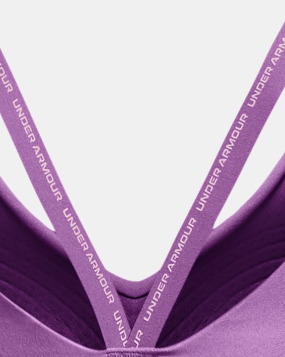 Brassière de sport UA Infinity 2.0 Low Strappy pour femme, Purple, pdpMainDesktop image number 5