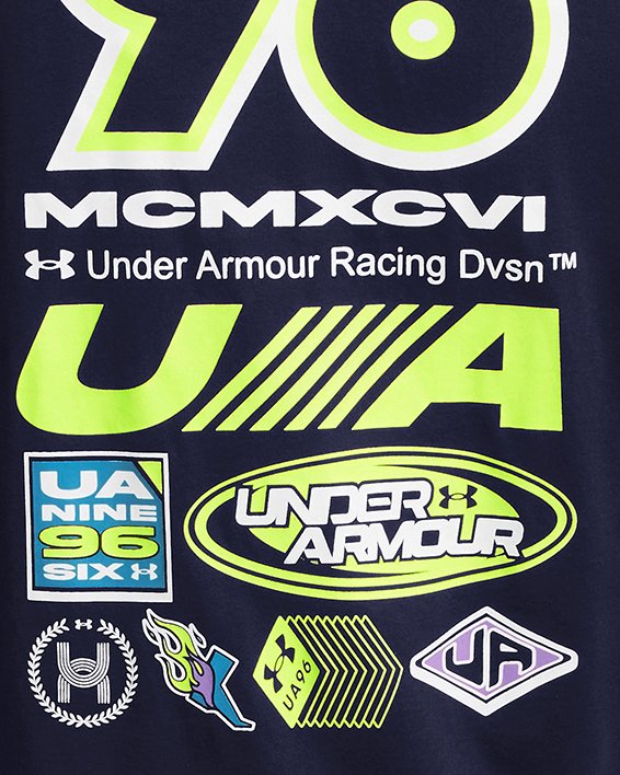 Men's UA Launch Long Sleeve in Blue image number 3
