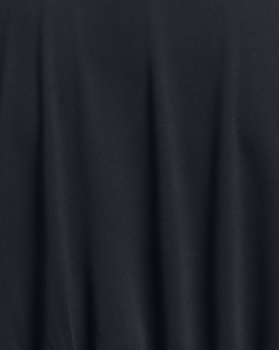 Women's UA Meridian Bubble Hem Crop Short Sleeve in Black image number 5