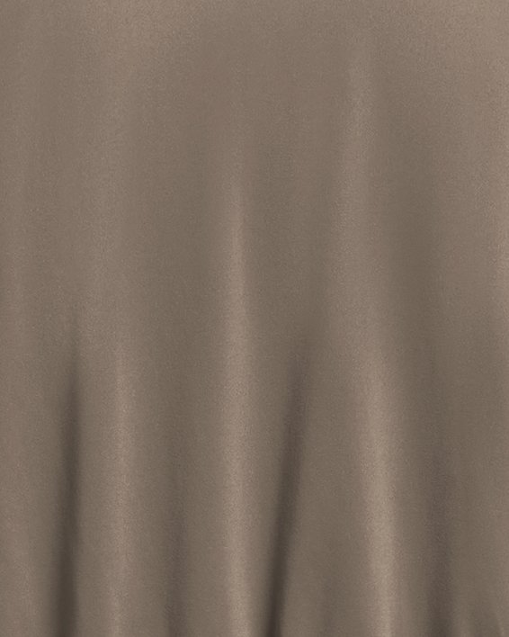 女士UA Meridian Bubble Hem Crop短袖T恤 in Brown image number 5