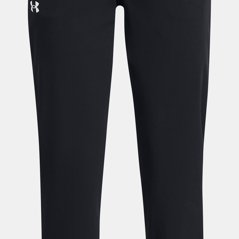Pantalon de jogging Under Armour ArmourSport Woven pour fille Noir / Blanc YXS (122 - 127 cm)