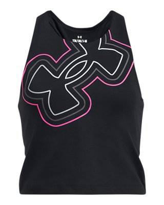 Girls' UA Motion Branded Crop Tank