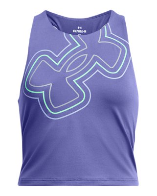 Girls' UA Motion Branded Crop Tank