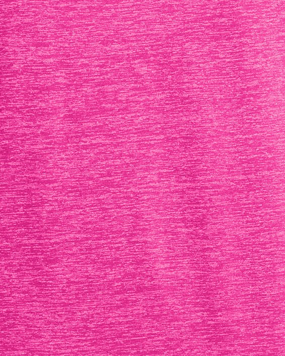 UA Tech™ Twist Kurzarm-Oberteil mit V-Ausschnitt für Damen, Pink, pdpMainDesktop image number 3