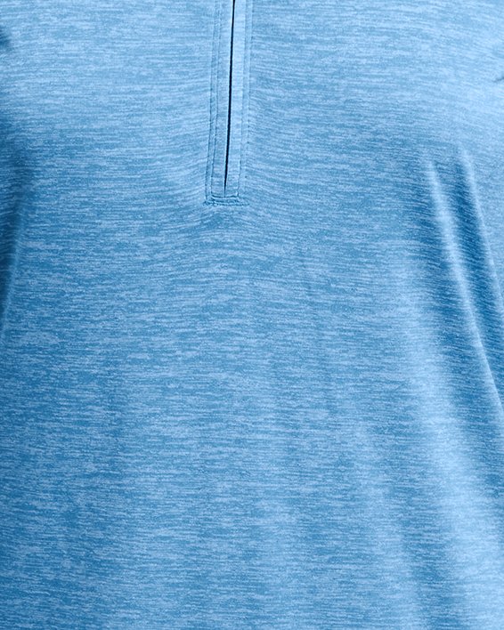 Damska koszulka z zamkiem do połowy długości UA Tech™ Twist, Blue, pdpMainDesktop image number 2
