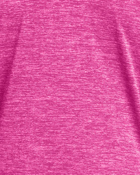 Damesshirt UA Tech™ Twist met korte rits, Pink, pdpMainDesktop image number 4