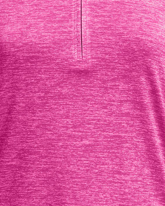 UA Tech™ Twist Oberteil mit ½-Zip für Damen, Pink, pdpMainDesktop image number 3