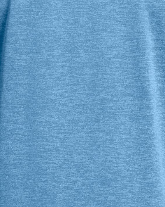 Damesshirt UA Tech™ Twist V-Neck met korte mouwen, Blue, pdpMainDesktop image number 3