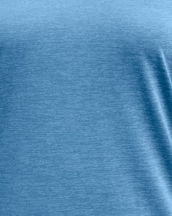 Damesshirt UA Tech™ Twist V-Neck met korte mouwen, Blue, pdpMainDesktop image number 2