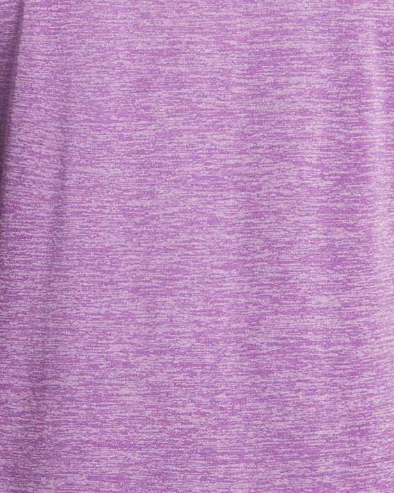 Damesshirt UA Tech™ Twist V-Neck met korte mouwen, Purple, pdpMainDesktop image number 3