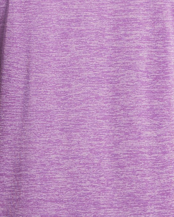 Women's UA Tech™ Twist Short Sleeve, Purple, pdpMainDesktop image number 3