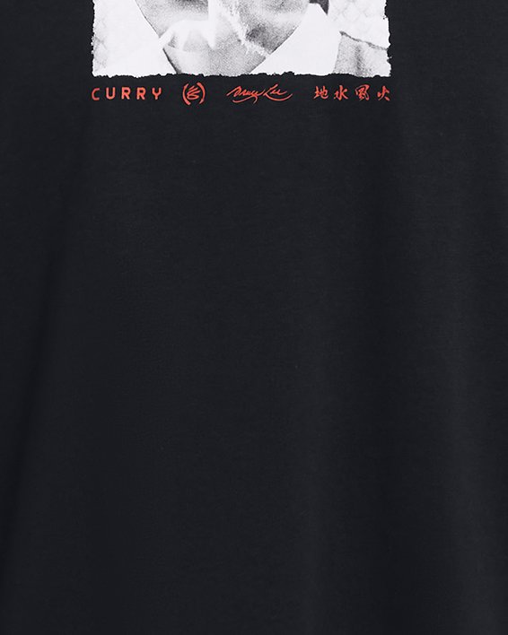 Men's Curry x Bruce Lee T-Shirt, Black, pdpMainDesktop image number 4