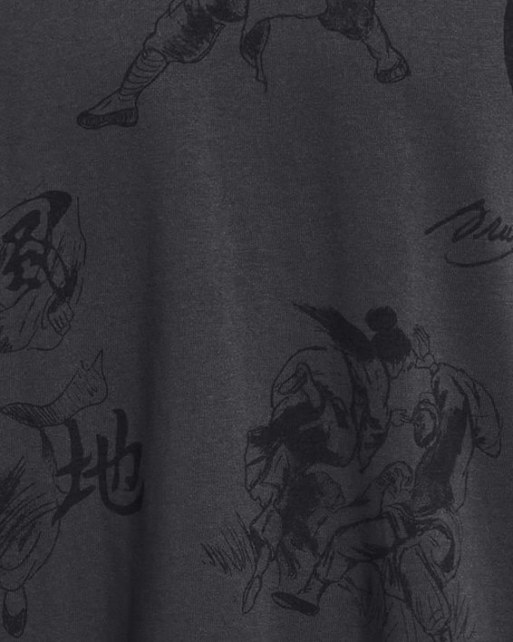T-shirt voor heren Curry x Bruce Lee, Gray, pdpMainDesktop image number 4