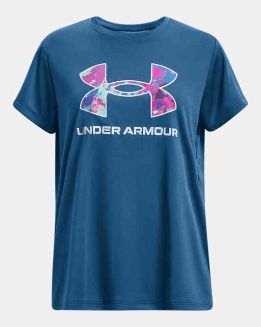 Girls' UA Tech™ Big Logo Short Sleeve (Extended Size)
