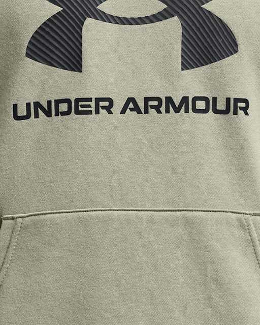 Boys' UA Rival Fleece Big Logo Print Fill Hoodie (Extended Size)