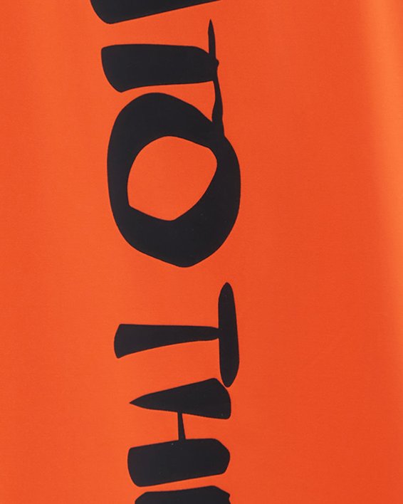 Toddler Boys' UA Emoji Big Logo T-Shirt in Orange image number 1