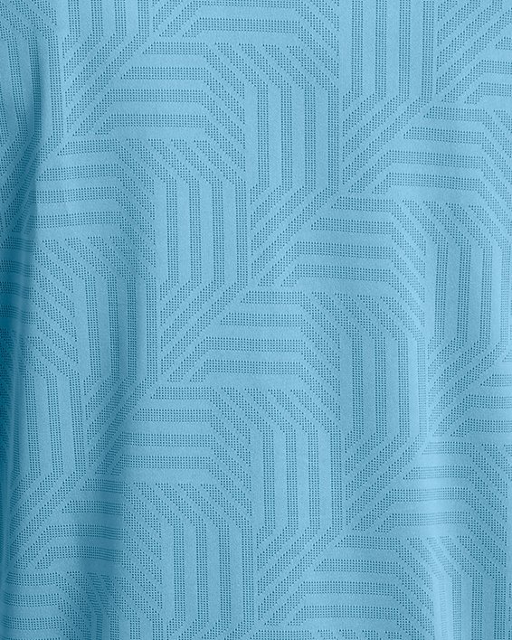 Koszulka męska UA Tech™ Vent Geotessa z zamkiem do połowy długości, Blue, pdpMainDesktop image number 4