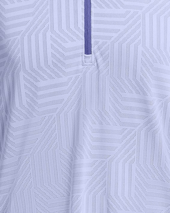 Koszulka męska UA Tech™ Vent Geotessa z zamkiem do połowy długości, Purple, pdpMainDesktop image number 3