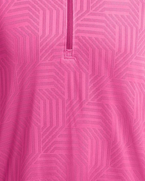 Haut ½ zip UA Tech™ Vent Geotessa pour homme, Pink, pdpMainDesktop image number 3