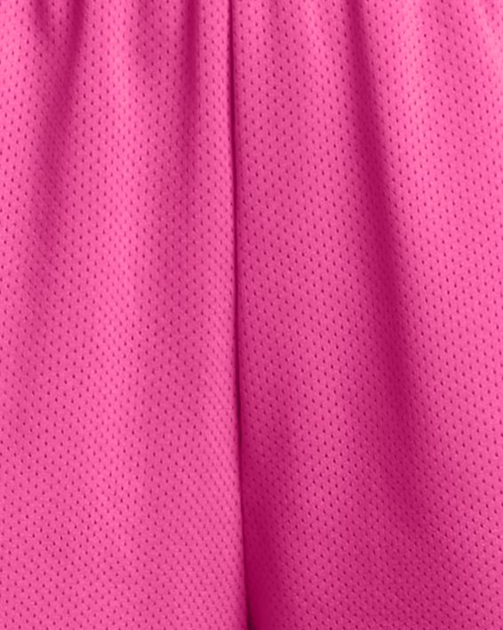 กางเกงขาสั้น UA Tech™ Mesh สำหรับเด็กผู้หญิง in Pink image number 0