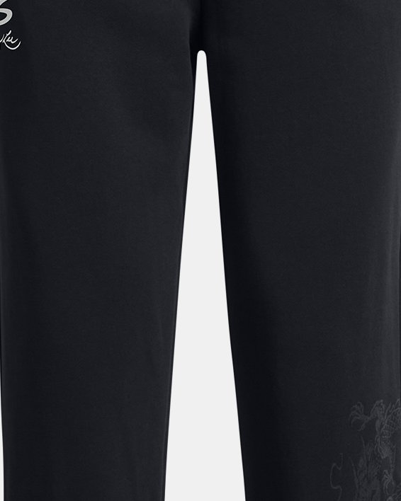 Women's Curry x Bruce Lee Lunar New Year 'Future Dragon' Joggers in Black image number 4