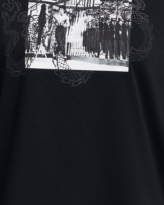 Women's Curry x Bruce Lee Lunar New Year 'Future Dragon' Short Sleeve in Black image number 0