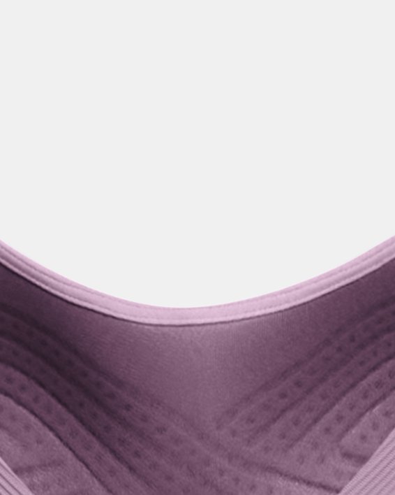 Brassière de sport UA Infinity 2.0 Rib pour femme, Purple, pdpMainDesktop image number 4