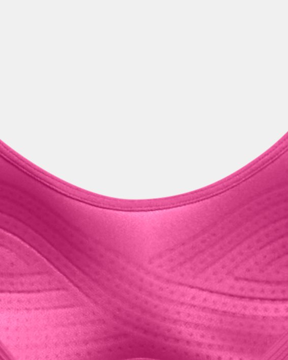 UA Infinity 2.0 Mid Rib Sport-BH für Damen, Pink, pdpMainDesktop image number 5
