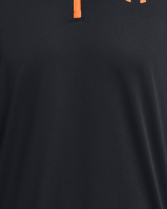Camiseta con cremallera de ¼ UA Tech™ para hombre, Black, pdpMainDesktop image number 2