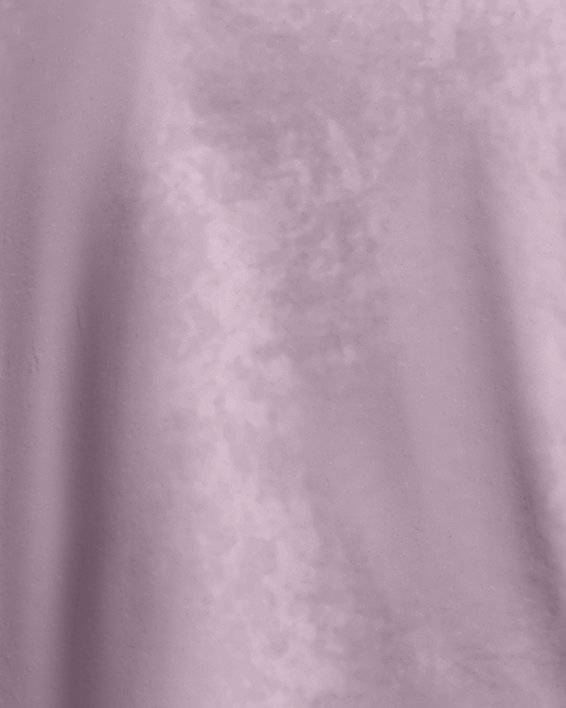 女士UA Wash Logo Repeat Crop短袖T恤 in Purple image number 3