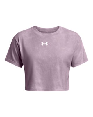 Women's UA Wash Logo Repeat Crop Short Sleeve