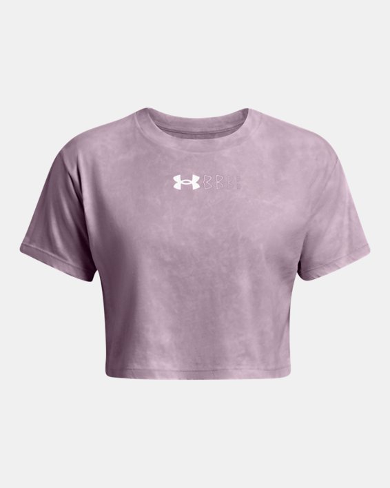 Women's UA Wash Logo Repeat Crop Short Sleeve