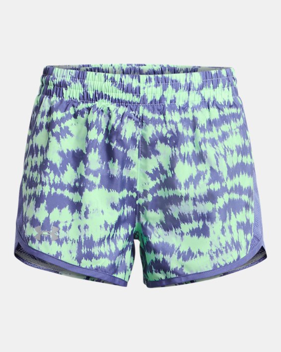 Girls' UA Fly-By Printed 3" Shorts