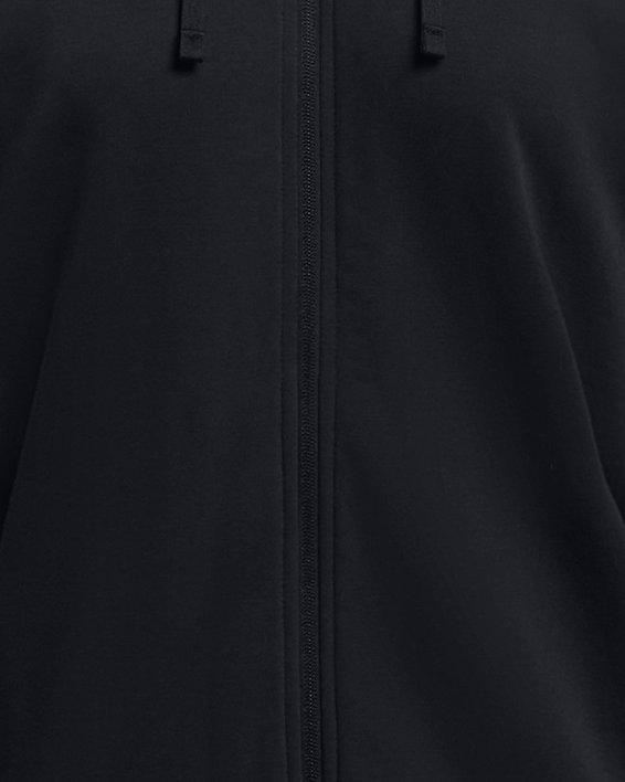 Sweat à capuche oversize entièrement zippé UA Rival Terry pour femme, Black, pdpMainDesktop image number 2