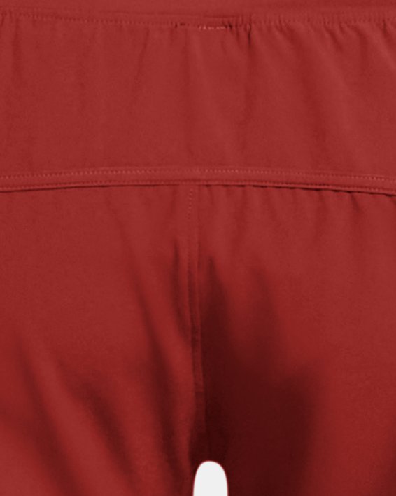 Women's UA Launch Pro 3'' Shorts, Orange, pdpMainDesktop image number 5