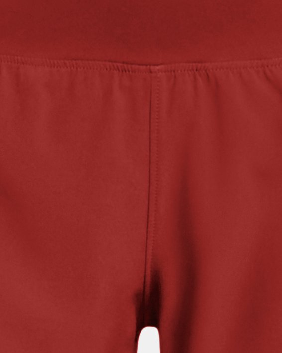 Women's UA Launch Pro 3'' Shorts, Orange, pdpMainDesktop image number 4