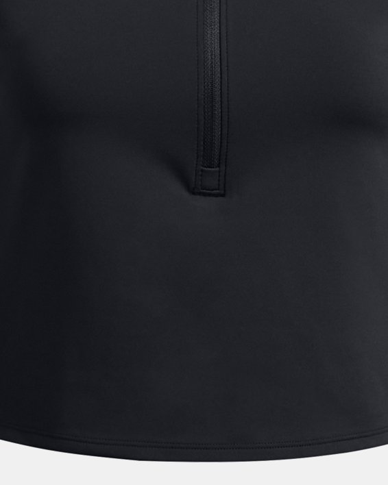 Women's UA Launch Elite ½ Zip, Black, pdpMainDesktop image number 2