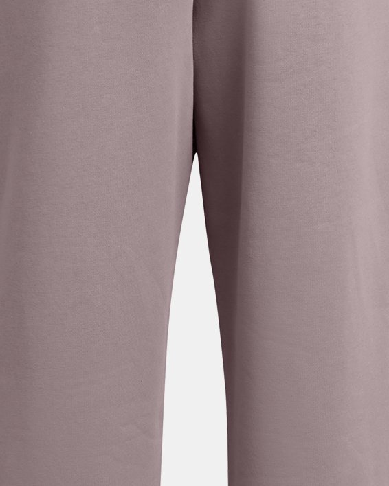 Women's UA Icon Fleece Oversized Wordmark Pants, Gray, pdpMainDesktop image number 5