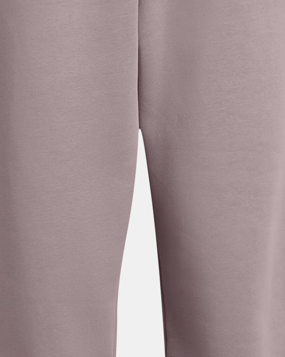 Women's UA Icon Fleece Oversized Wordmark Pants, Gray, pdpMainDesktop image number 4