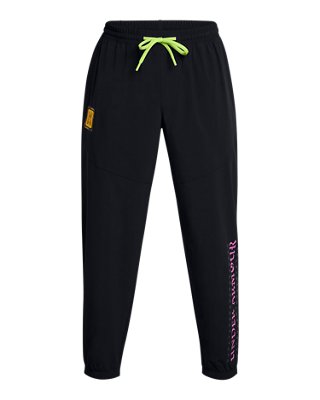 Joggers tejidos UA Vibe Day Of The Dead para hombre, Black, pdpMainDesktop image number 4