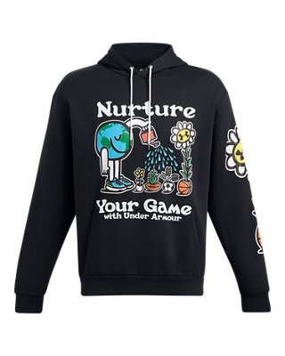 UA Icon Fleece Nurture Your Game, Black, pdpMainDesktop image number 4