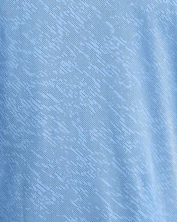 Men's UA Launch Camo Short Sleeve, Blue, pdpMainDesktop image number 3