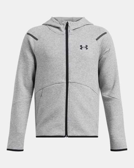 Haut entièrement zippé UA Unstoppable Fleece pour garçon Haut entièrement zippé UA Unstoppable Fleece pour garçon