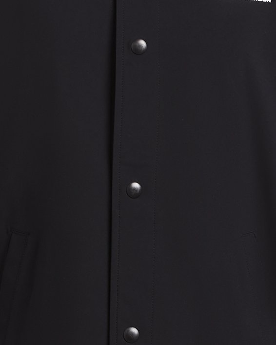 Boys' UA Icon Woven Coach Jacket, Black, pdpMainDesktop image number 0