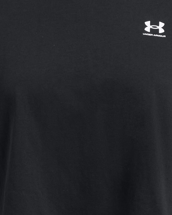 Women's UA Boxy Crop Logo Short Sleeve, Black, pdpMainDesktop image number 2
