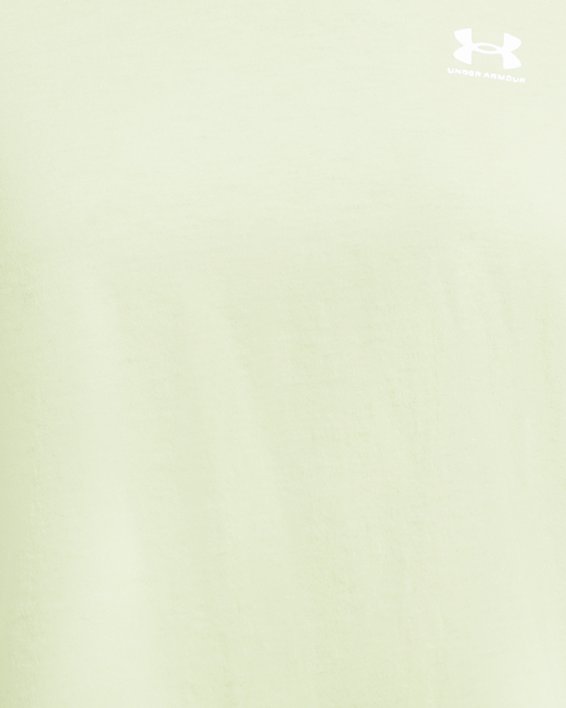 Women's UA Boxy Crop Logo Short Sleeve, Green, pdpMainDesktop image number 2