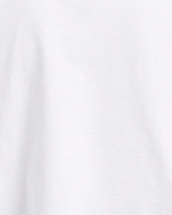 Women's UA Boxy Crop Branded Short Sleeve, White, pdpMainDesktop image number 3