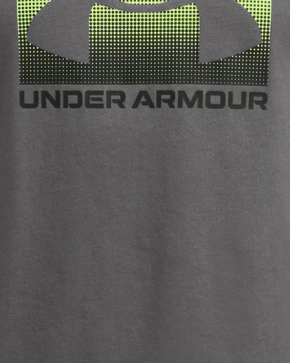 Boys' UA Boxed Sports Short Sleeve, Gray, pdpMainDesktop image number 0